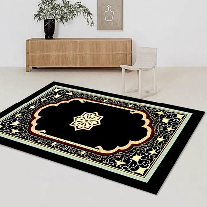 Islamic Muslim Carpet for Living Room Bedroom Bedside Floor Mat Home Lounge Decoration Absorbent Anti-Slip Doormat Prayer Rugs