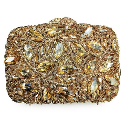 15 Colors Women Rhinestones Evening Bags Metal Diamond Mianudiere Handbag Bridal Clutches Wedding Party Stone Clutch Purse Bags