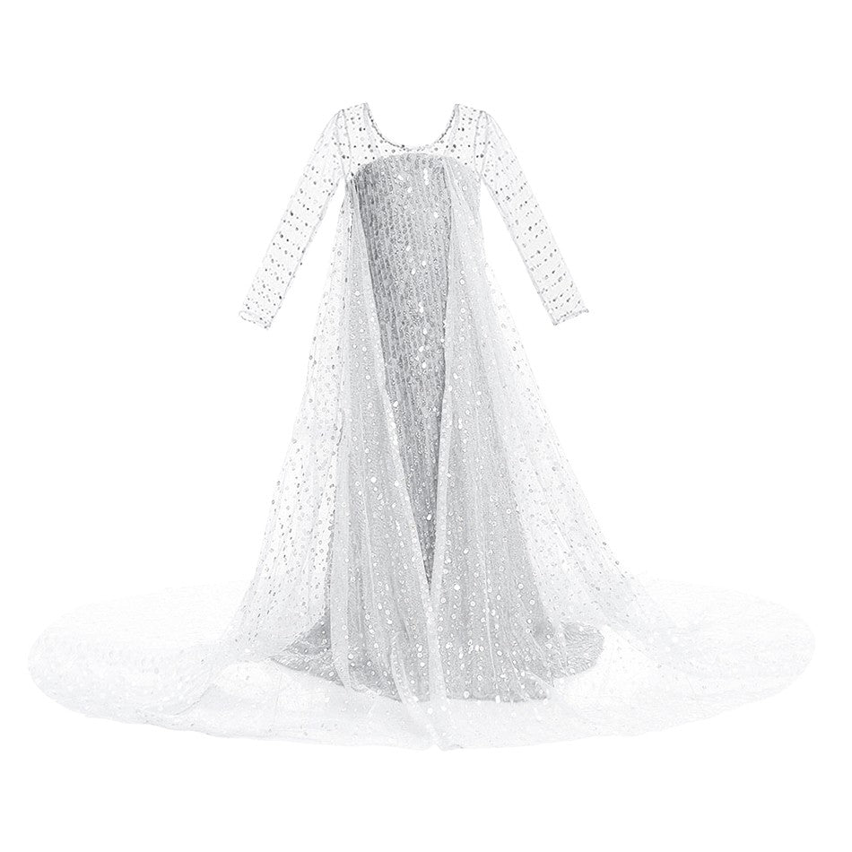 Halloween Festival Celebrations Elsa Multiple Styles and Occasions Cosplay Dress Sequin Decoration Elegant Charming Evening Gown