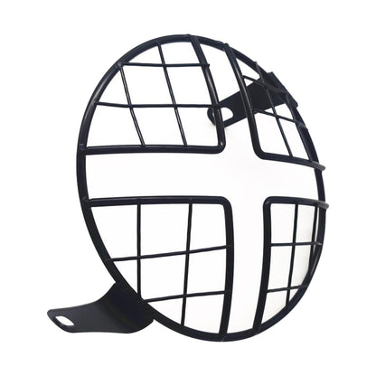 Tampa do farol de 6,5" em tela de malha de proteção para moto, grade de malha para lâmpada frontal, protetor para Café Racer, Cruiser, Tampa de Farol