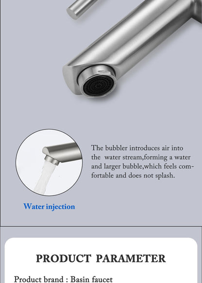 Bathroom Faucets Hot and Cold Mixer Faucets Vanity Bathroom Kitchen Deck Mounted Bathroom Sink Faucets?hose not include?