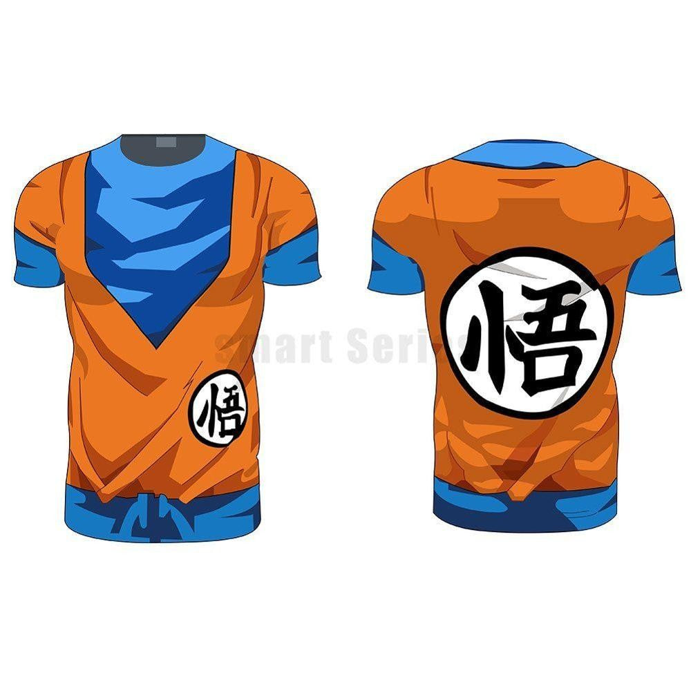 New Goku Men Summer T Shirt Gym CAPSULE CORP Printed Casual Quick-dry Fitness Short Sleeve Men's T-shirt Men Tees