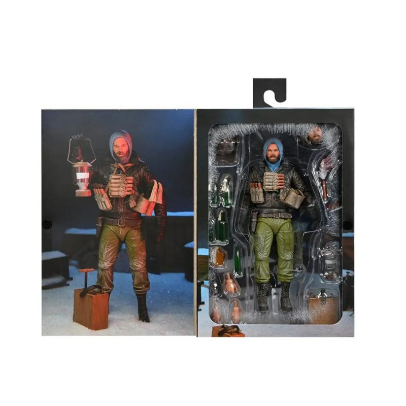 ?Pronta Entrega?NECA Original The Thing Ultimate MacReady Versão 3 Última Posição Boneco Articulado 7 Polegadas