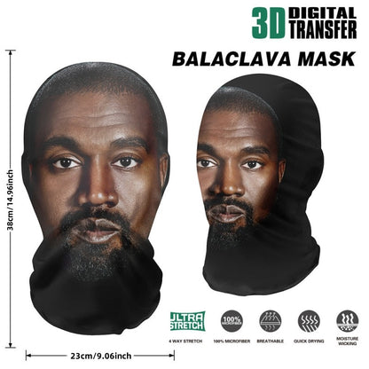 Full Face Visual Mesh Mask Party Horror Hood Simulation Kanye Mask Party Supplies Accs Cosplay Props Sunscreen Prevention