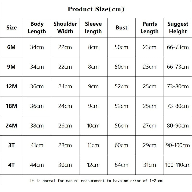 Kids Clothes Set Baby BoyGirl T-Shirt + Shorts Summer Clothing Cotton Cartoon Casual Boys Tracksuit Children Baby Clothes Set