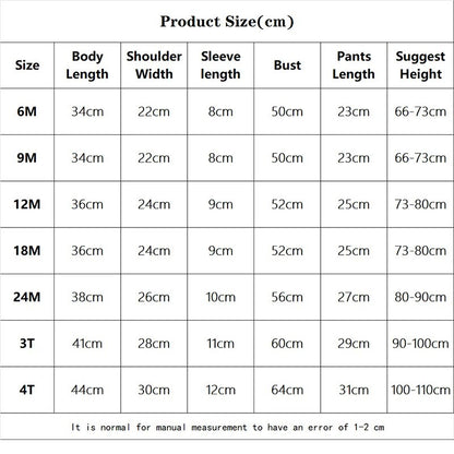 Kids Clothes Set Baby BoyGirl T-Shirt + Shorts Summer Clothing Cotton Cartoon Casual Boys Tracksuit Children Baby Clothes Set