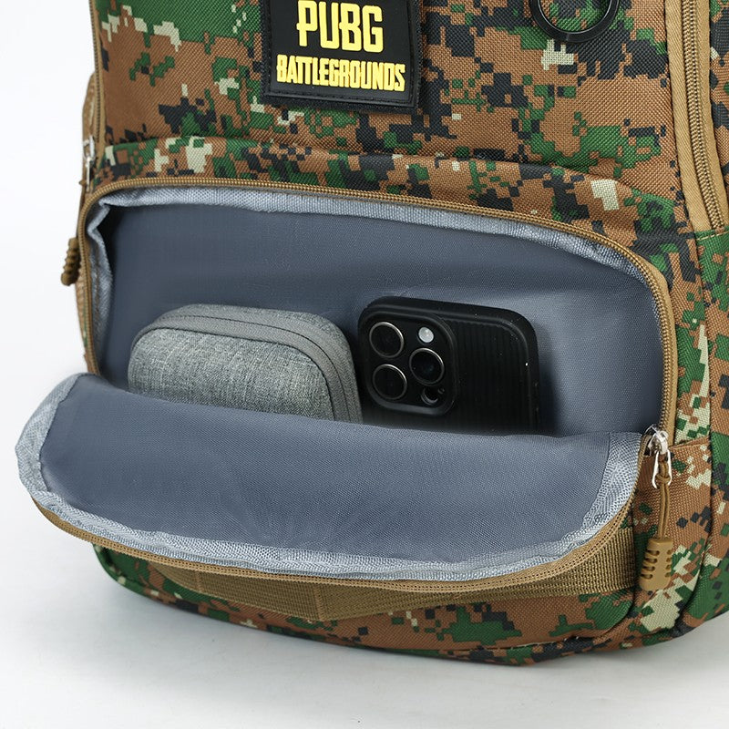 Camouflage large-capacity backpack - zipper closure, hiking, traveling, outdoor adventure backpack