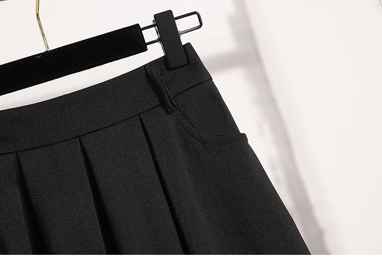 Solid Versatile Medium Length Pleated Skirt 2026 Plus Size Skirts A-Line Maxi Gown Spring Autumn New Half-length Umbrella Skirt