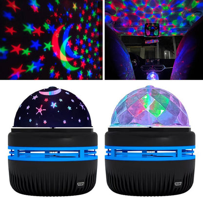 LED Starry Sky Lights Bedroom NightLights 5V USB Decoration Atmosphere Projector Lamp 360° Rotating For Weddings Christmas