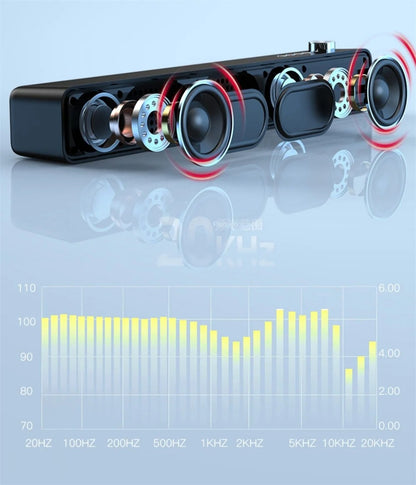 Original  Bluetooth Subwoofer Soundbar TV Audio Echo Wall Computer Speaker Home Theater Music Wireless Blueooth Speaker Gift