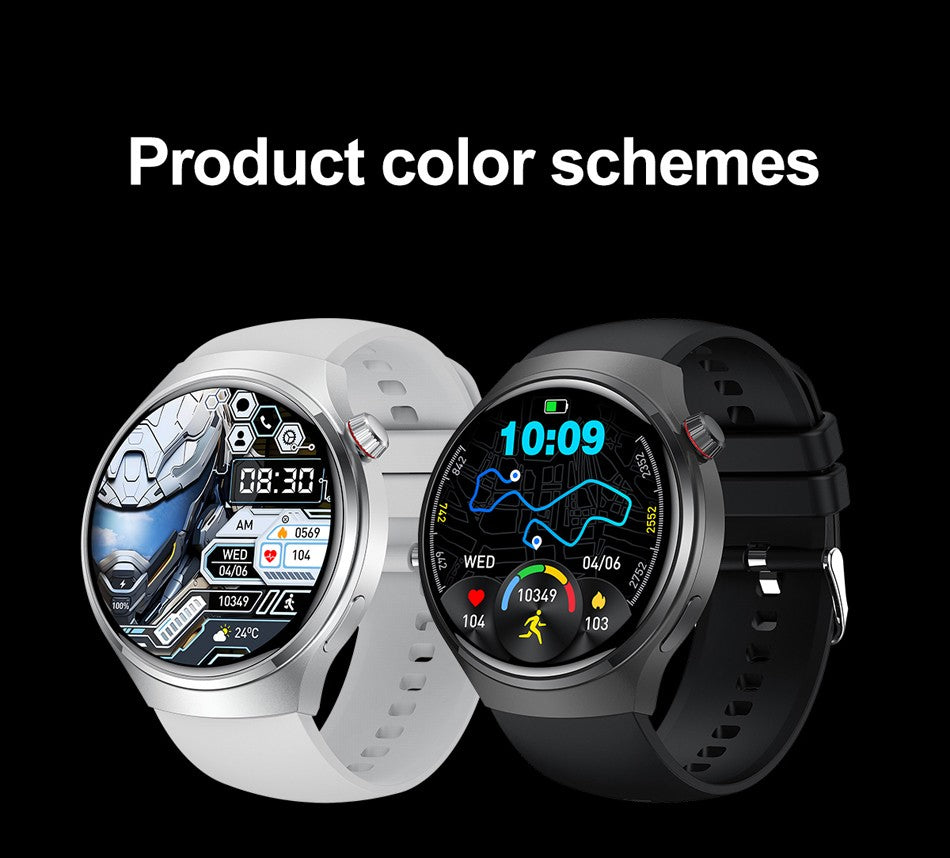 Smartwatch Esportivo Watch 4 Pro Masculino Tela AMOLED HD 360*360 Frequência Cardíaca Chamada Bluetooth IP68 À Prova D'água Música Novo SmartWatch 2025