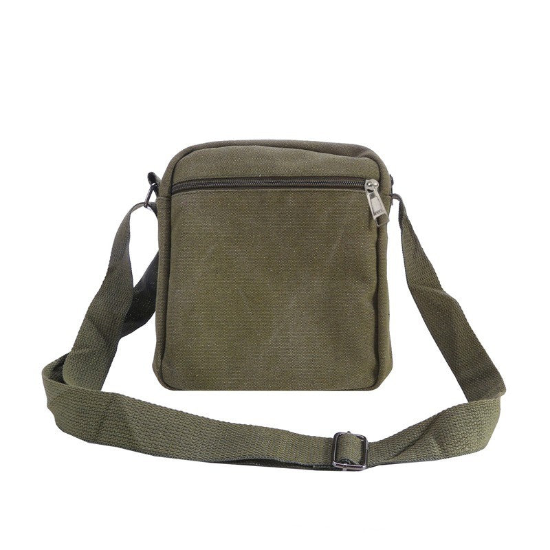 Multifunctional Men's Shoulder Bag Flap Solid Color Casual Messenger Canvas Travel Male Crossbody Bags