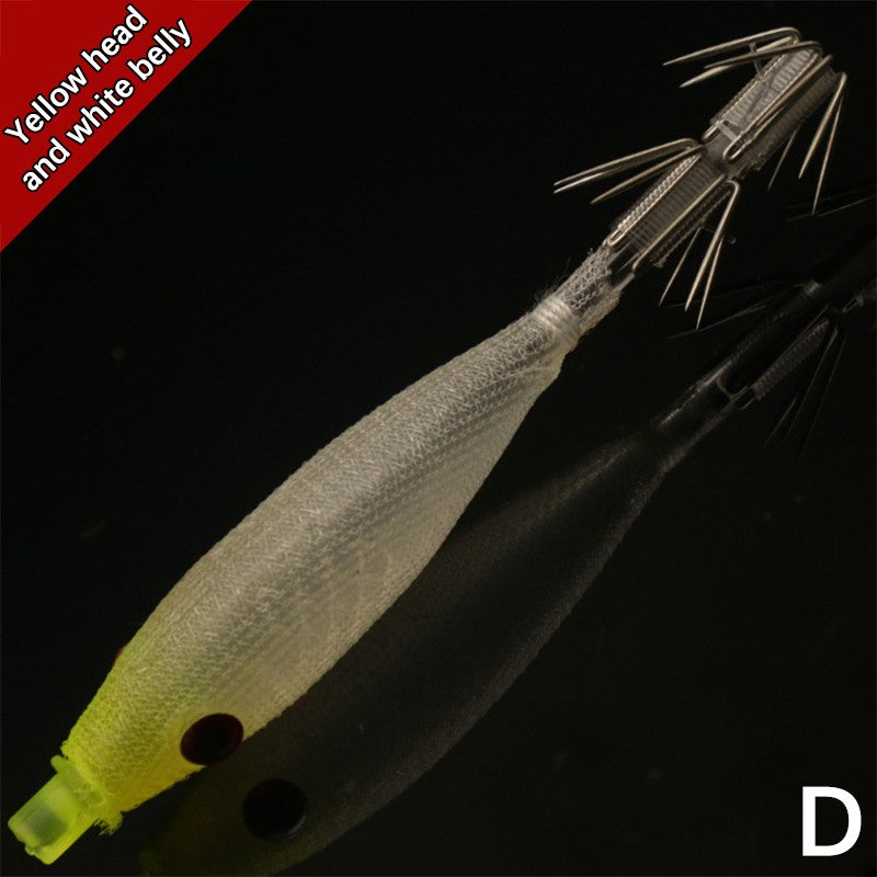 Isca Artificial de Lula com Anzol, 8cm 4g, Plástico Macio, para Pesca em Água Salgada
