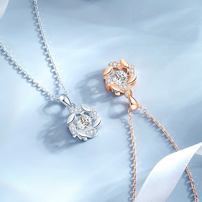 Colar Feminino de Moissanite Prata para Mulheres Correntes Festa Noiva Joia Fina Colar de Prata 925