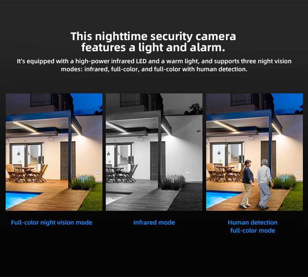 KERUI Icsee Outdoor PTZ 6K WIFI IP Camera Home Security Triple Lens Camera CCTV Video Surveillance With Triple Screens