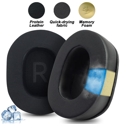 Earphone pads For REDRAGON H510 710 ZEUS-X RGB replacement Earpads headphones Earmuffs Soft cloth Memory Covers Sponge  Protein