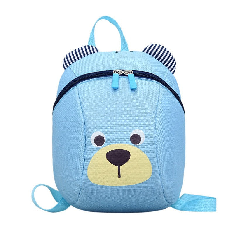 Urso 1-3 Anos Mochila Escolar Anti-perda Porquinho Desenho Animado Meninos e Meninas Creche Ensino Fundamental e Médio