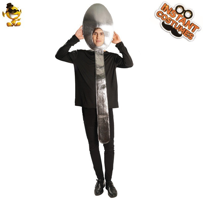 Funny Men's and Women's Tableware Costumes Halloween Couple Makeup Dance Party Stage Performance Costumes Cosplay Costumes