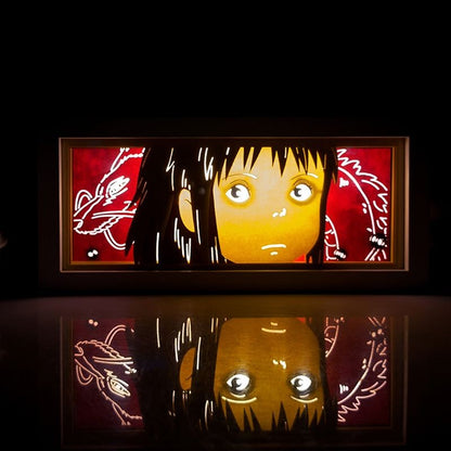 Anime Cartoon series paper-cut light room bedroom night light atmosphere light remote control colorful light box