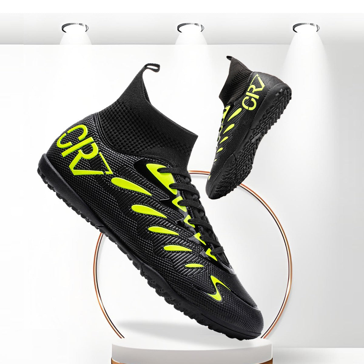 Tf/Fg Men Soccer Shoes Society Cleats Non Slip Football Shoes Outdoor Professional Studded Turf Comfortable Football Field Boots