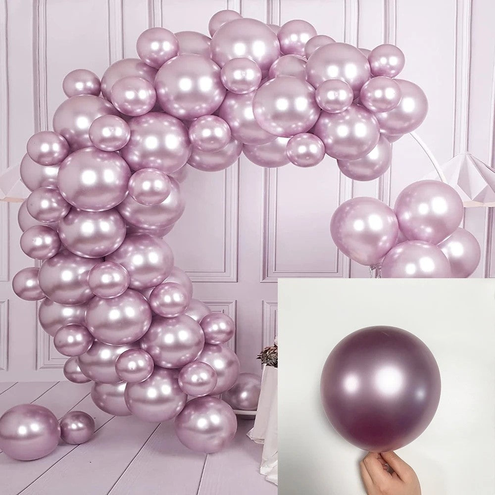 10/30pcs Metallic Biue Balloons Bridal Wedding Chrome Purple Gold Silver Globos Graduation Birthday Party Baby Shower Decoration