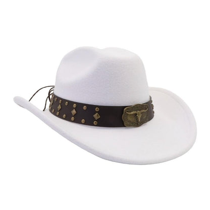 31BB Vintage Wide Brims Sun Hat Western Styles Lightweight Polyester Summer Outdoor Gears For Men Women Unisex