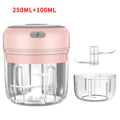 HiPiCok Moedor de Carne Elétrico Triturador de Alho Picador de Alimentos Mini Triturador de Alho Máquina de Moer Legumes USB Utensílios de Cozinha