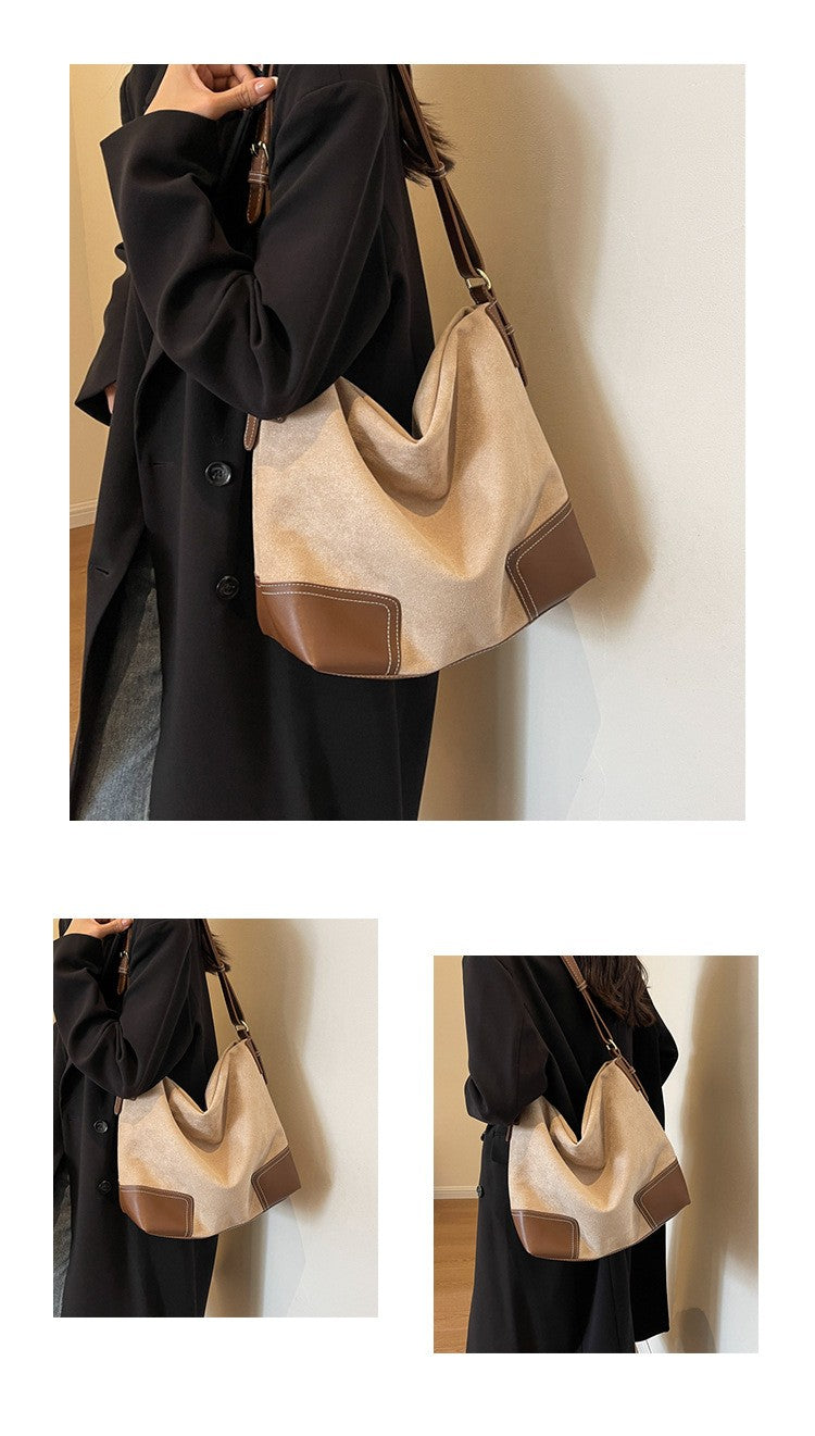 Shoulder Bags Trendy Women's Soft PU Shoulder Bags Solid Color Ladies Casual Style Spring Handbag Big Handbags Crossbody Bags