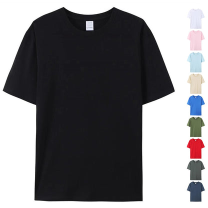 100% Cotton T Shirt Unisex Plain White Crew Neck Tshirt Coton Herren T-shirt Uomo Blank Black T Shirt For Men Playeras De Hombre
