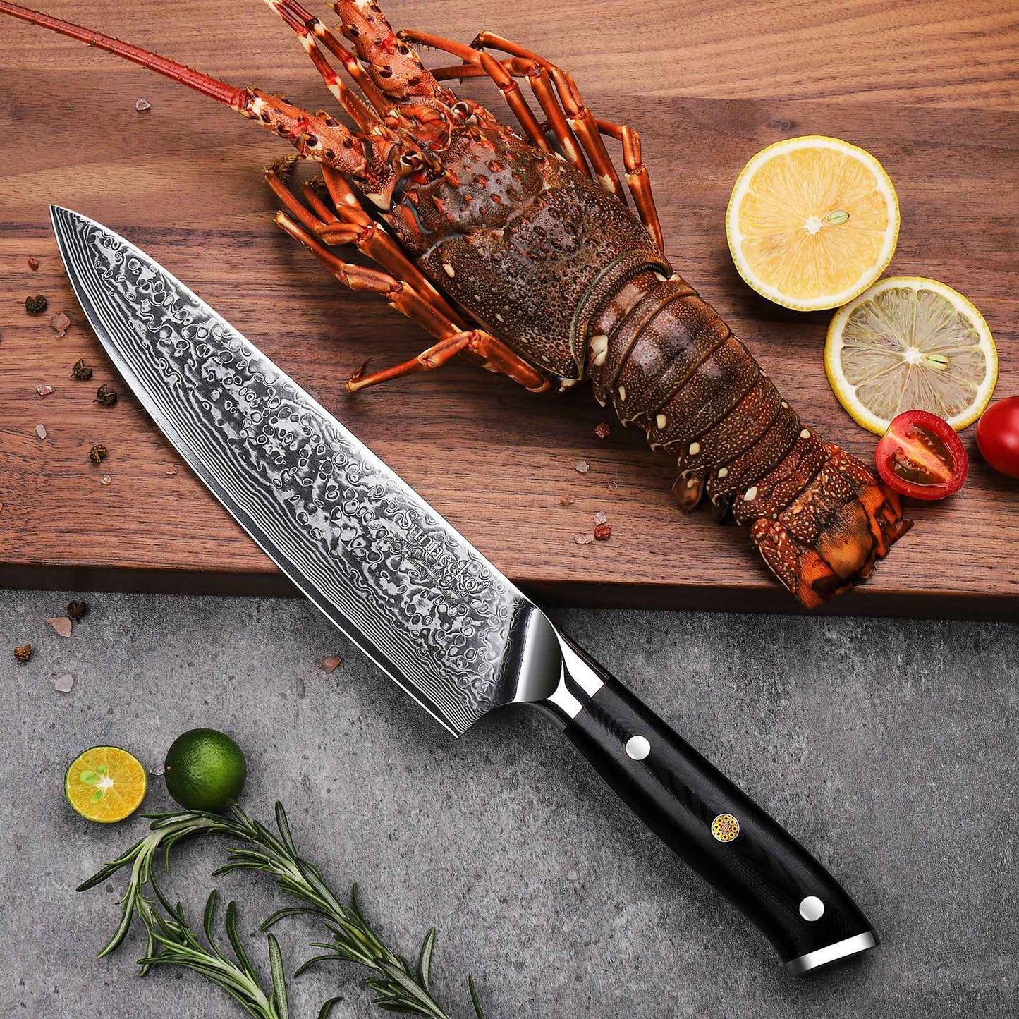 Clássico 1-4 unidades/conjunto Facas de Chefe 73 Camadas Aço Damasco de Alto Carbono Faca de Cozinha Afiada Ferramentas de Corte de Carne e Vegetais