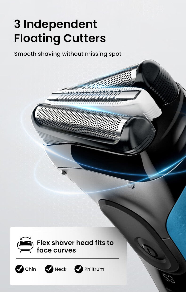 Braun Electric Shaver 3 Series ProSkin 3040S 3010S Reciprocating Shaver For Men Shaving Machine With Trimmer 100-240v