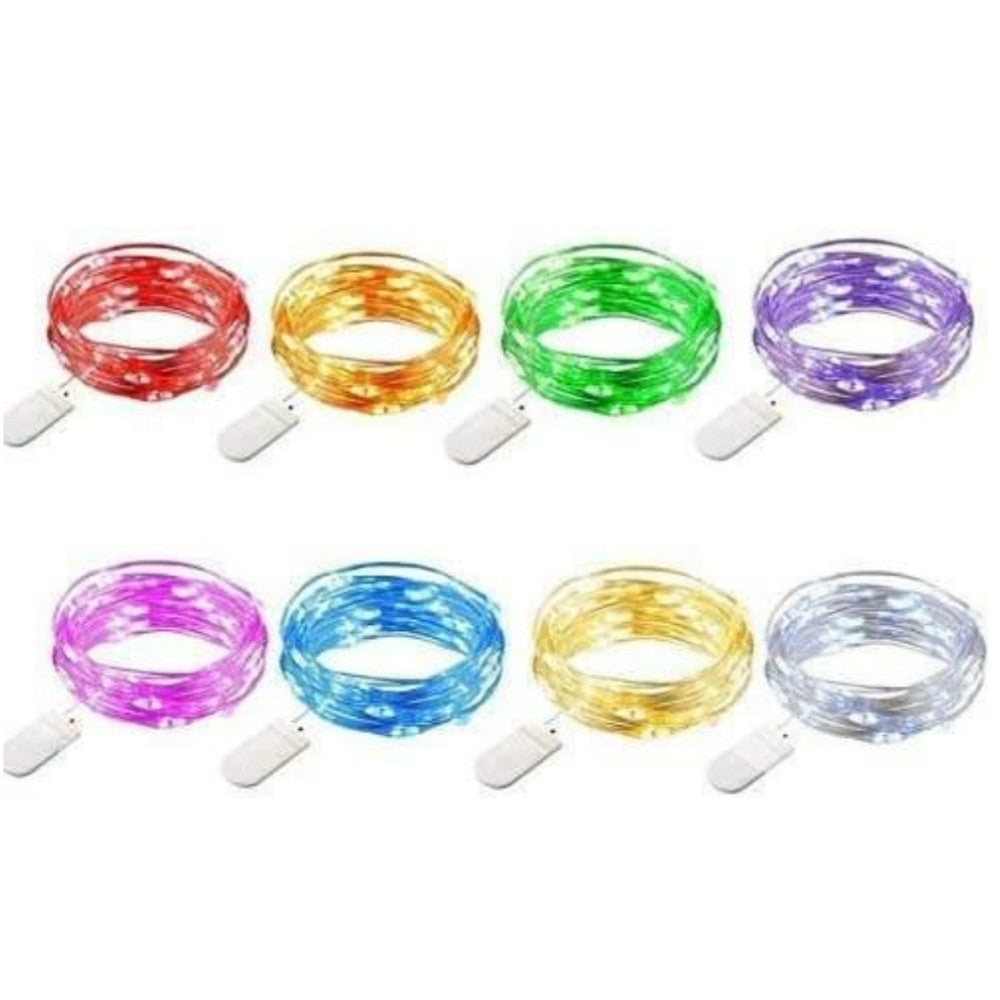 2M 20LED Battery Operated Fairy Lights Mini Copper Wire Firefly String Lights for Indoor Outdoor Wedding