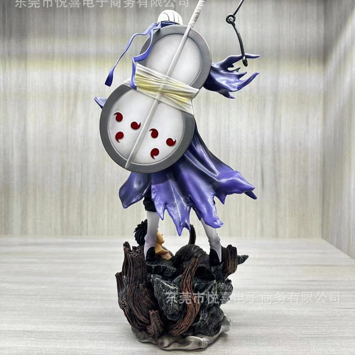 Novo Produto Popular Estatueta Naruto Postura em Pé Onda Gigante Uchiha Cabeça Dupla Modelo de Anime Decoração de Mesa Enfeite Presente