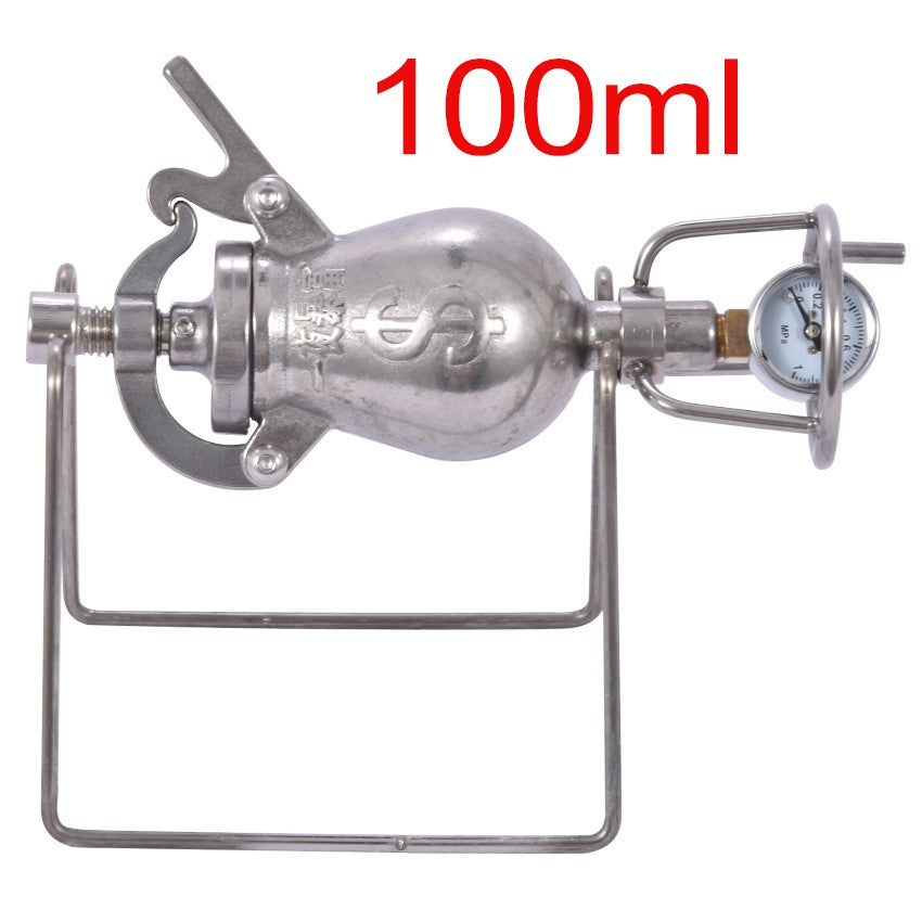 001 Hand Popcorn Machine Open Firing Popcorn Puffing Machine Stainless Steel Mini Popper Small Manual Popcorn Maker Open Firing