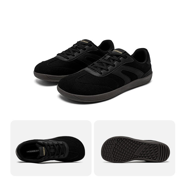 HOBIBEAR Barefoot Wide Toe Sneakers Unisex Zero Drop Minimalist Canvas Shoes Non Slip Lace Up Walking Sneaker