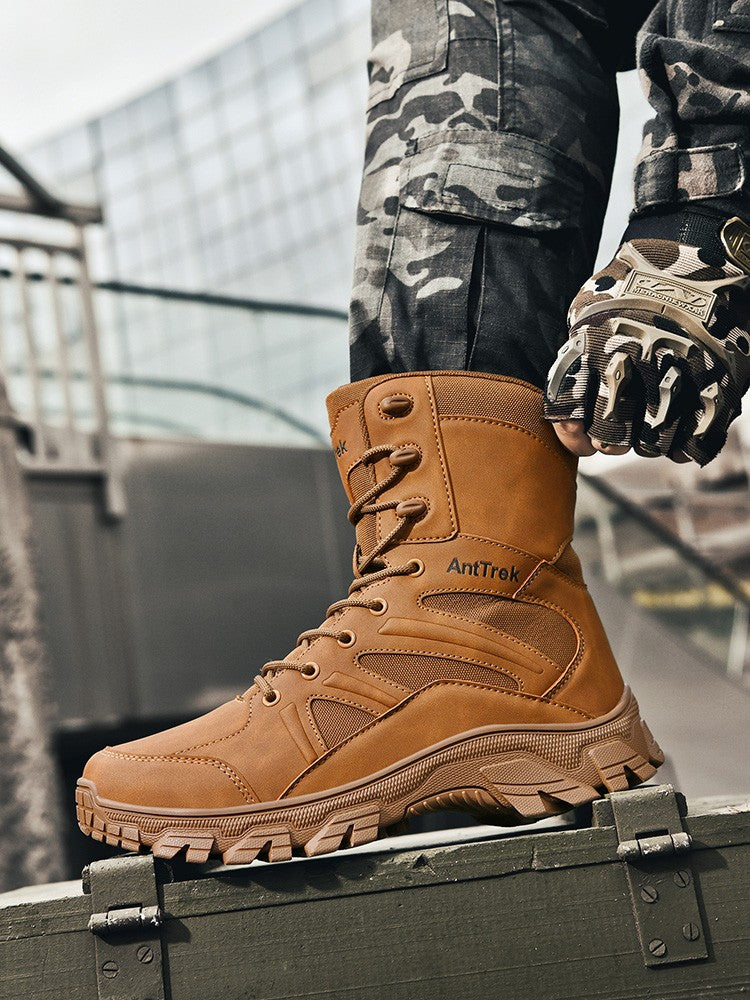 Botas de Caminhada Masculinas de Cano Alto, Casuais, Confortáveis e Quentes