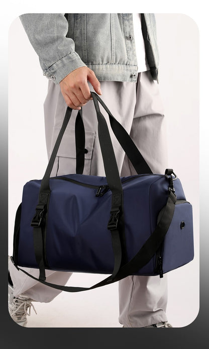 1 Piece Upgraded Sports Bag, Fitness Bag for Men and Women, Large Capacity Dry and Wet Separation Swimming Bag, Short-Distance Business Trip Portable Travel Bag, Sports Shoe Storage Bag, Multi-Purpose Luggage Bag