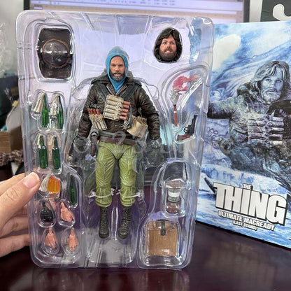 NECA Ultimate MacReady V.3 (Última Posição) O Enigma de Outro Mundo Boneco Colecionável de Ação Brinquedos Modelo Presente de Aniversário