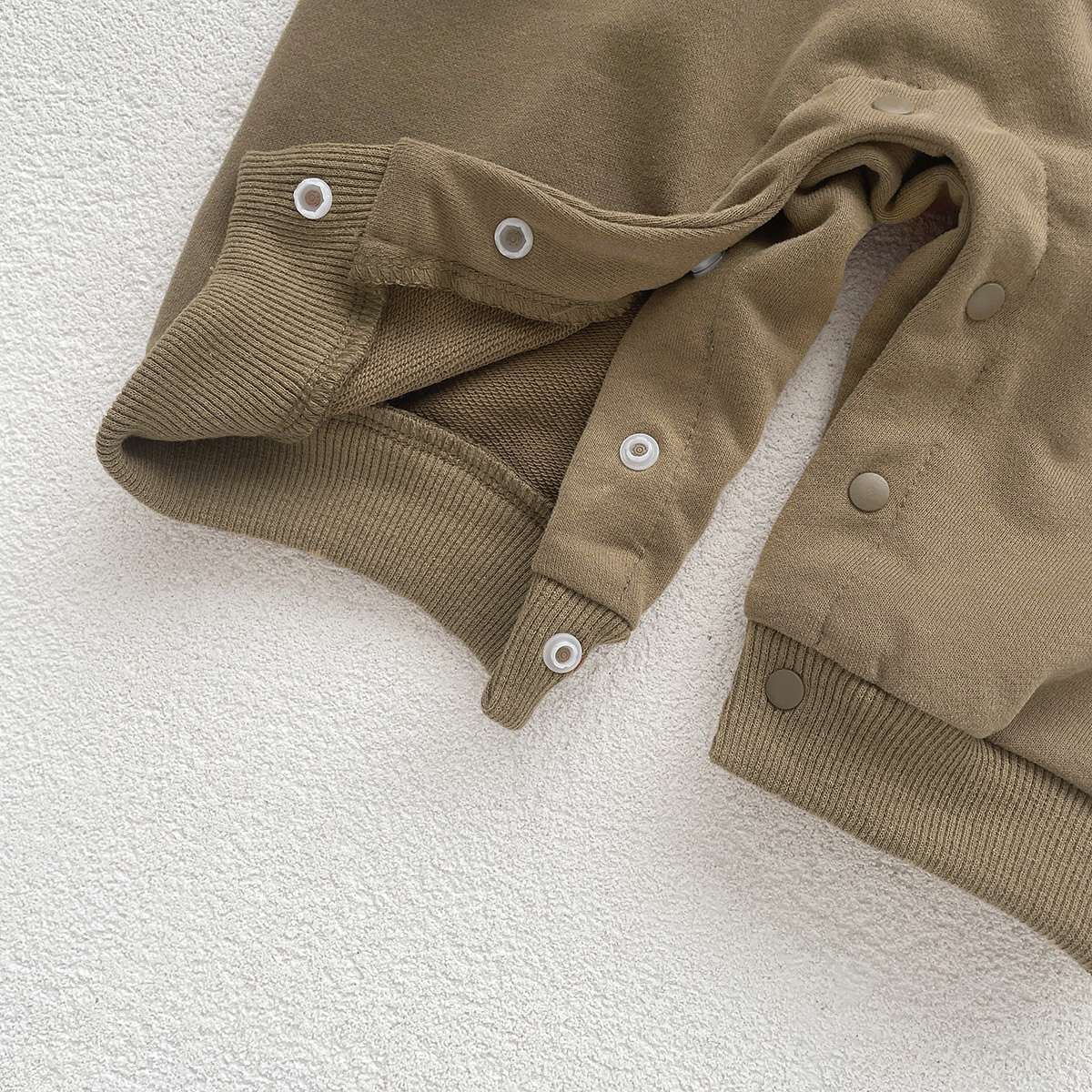 Autumn Baby Bodysuit Little Bear Pattern Dual Color Long Sleeve Warm Jumpsuit Baby Clothes Baby Boys Girls Romper 0-2 Years Old