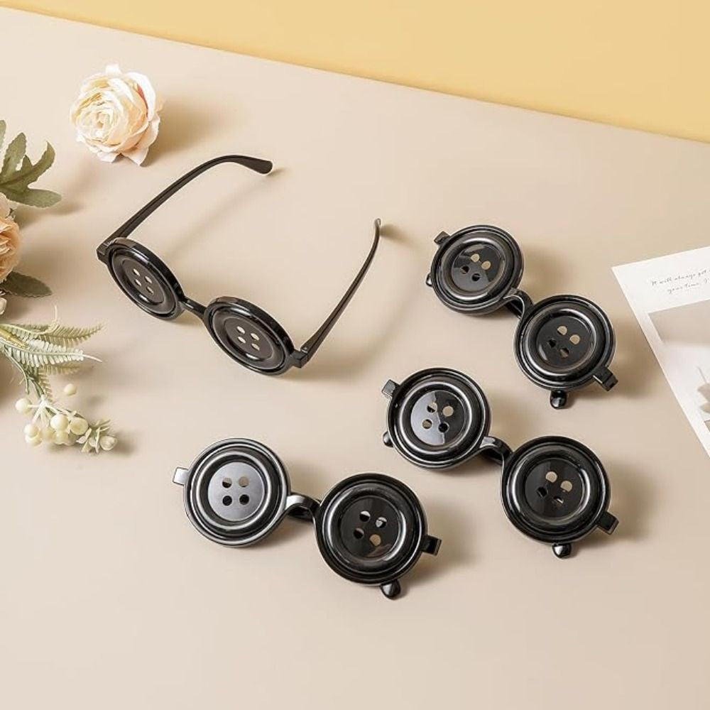 Button Eyes Glasses Eyewear Halloween Glasses Cosplay for Halloween Costume Accessory Party Favor Eyewear