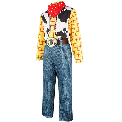 New Toy Cosplay Story Woody Costume Halloween Anime Movie Trish Sheriff Cowboy Cosplay Costume Cosplay Costume
