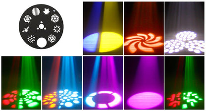 2PCS 30W Spot Moving Head Light Beam Stage Effect Lighting Projector DMX Voice Control for Disco Party Concert Wedding Theater