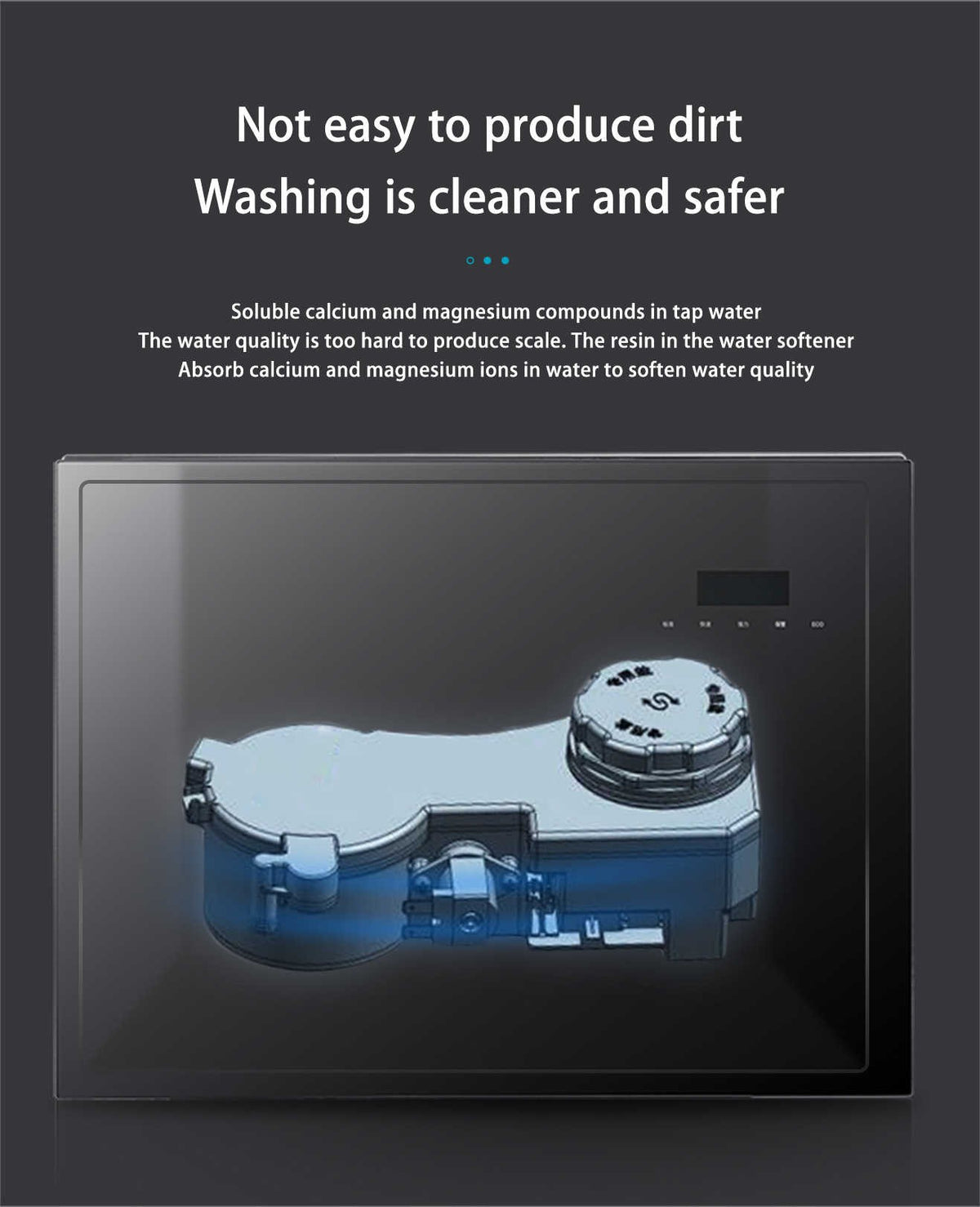 Drawer Dishwasher 8 Sets Automatic Built-in Dish Machine Major Kitchen Appliances
