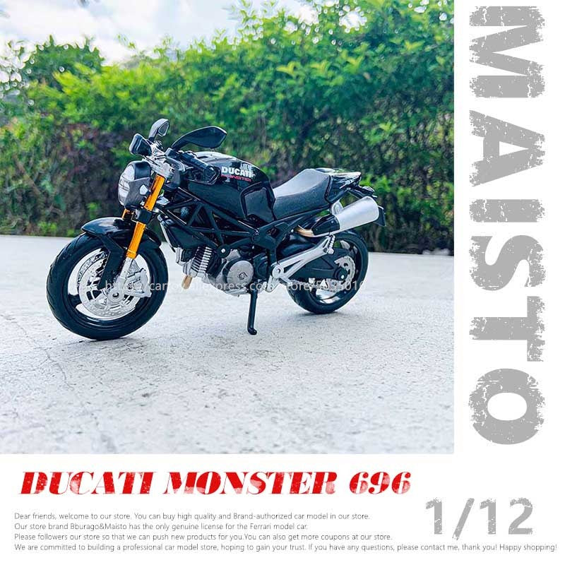 Maisto 1:12 Ducati Monster 696 Die-cast liga motocicleta modelo carro modelos coleção presente brinquedo ferramenta