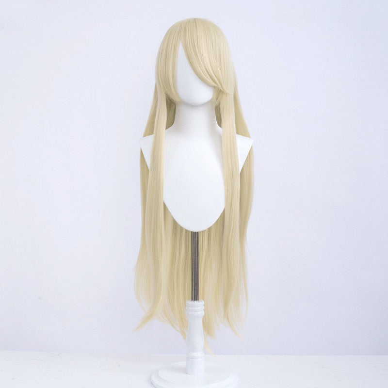 Halloween Cosplay Anime Party Fancy Wig Costume Wig 100cm Long Straight Heat Resistant Synthetic Hair Anime Colored Hair