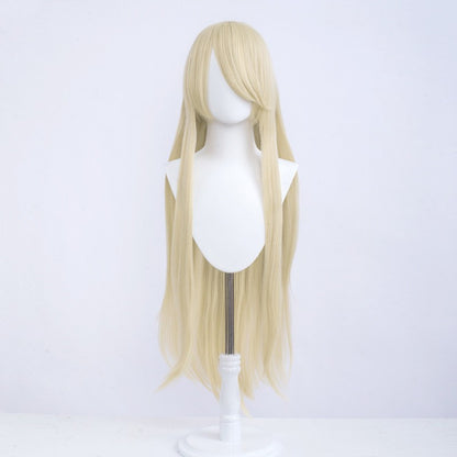 Halloween Cosplay Anime Party Fancy Wig Costume Wig 100cm Long Straight Heat Resistant Synthetic Hair Anime Colored Hair