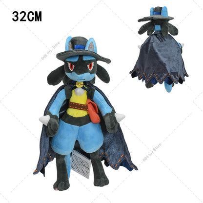 7 Styles Pokemon Plush Riolu Mega Lucario Shiny Lucario Stuffed Doll Toy Cute Peluche Toy Christmas Halloween Gifts