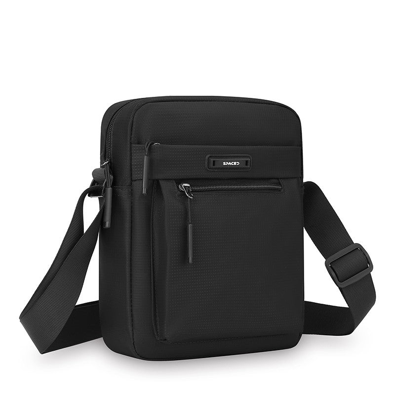 Men's Multifunctional Shoulder Bag Water-Resistant Briefcase Durable Oxford Cloth Business Tote with Multiple Compartments