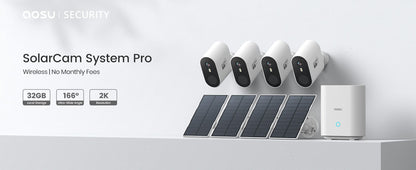 AOSU 3MP PTZ Solar Security Camera 5000mAh Battery Wireless 2.4Ghz WIFI Camera PIR AI Detection 2-Way Audio Outdoor CCTV Camera
