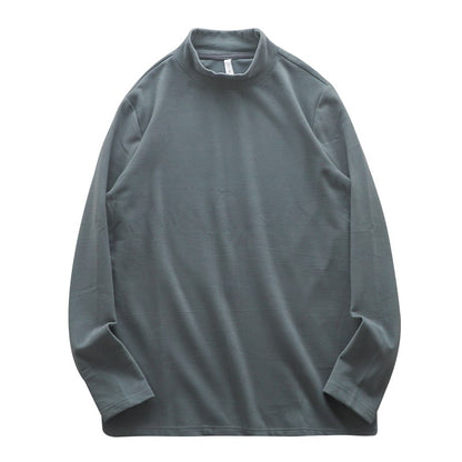 DUKEEN Dralon Mock-Neck Undershirts for Men Winter Long-Sleeve Warm Solid Color Thermal Underwear Top Heavyweight Men's Clothing